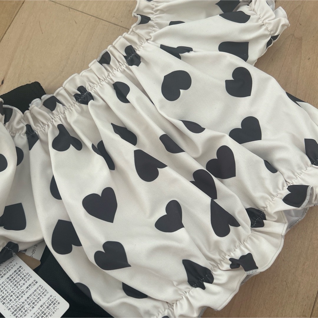 バースデイ(バースデイ)のバースデイ 水着 ハート　100cm 2ピース キッズ/ベビー/マタニティのキッズ服女の子用(90cm~)(水着)の商品写真