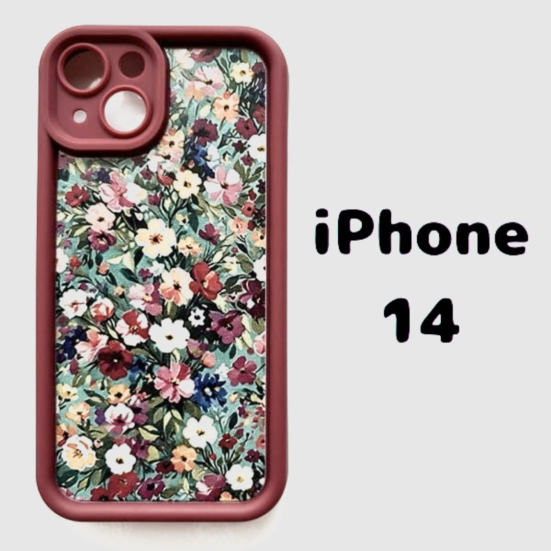 iPhone14ケース　大人かわいいフラワー柄スマホケース　リバティ　花柄 スマホ/家電/カメラのスマホアクセサリー(iPhoneケース)の商品写真