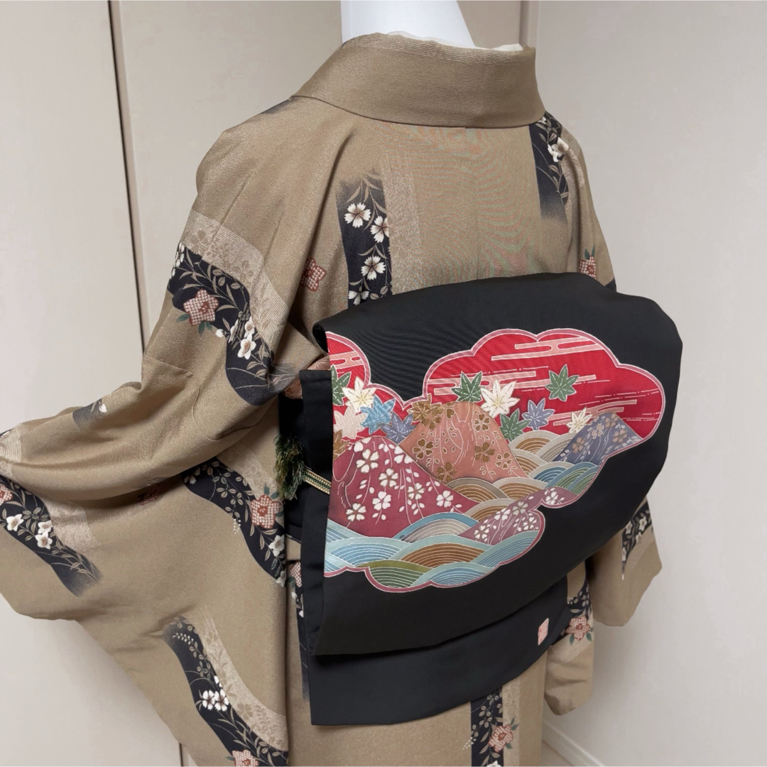 洗える着物 フルセット4点 ゆったり トールサイズ a15 レディースの水着/浴衣(着物)の商品写真