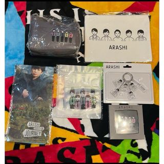 アラシ(嵐)の嵐 展覧会 バンダナ ジップロック ミラー アクリルキーチェーン ポーチ2(アイドルグッズ)