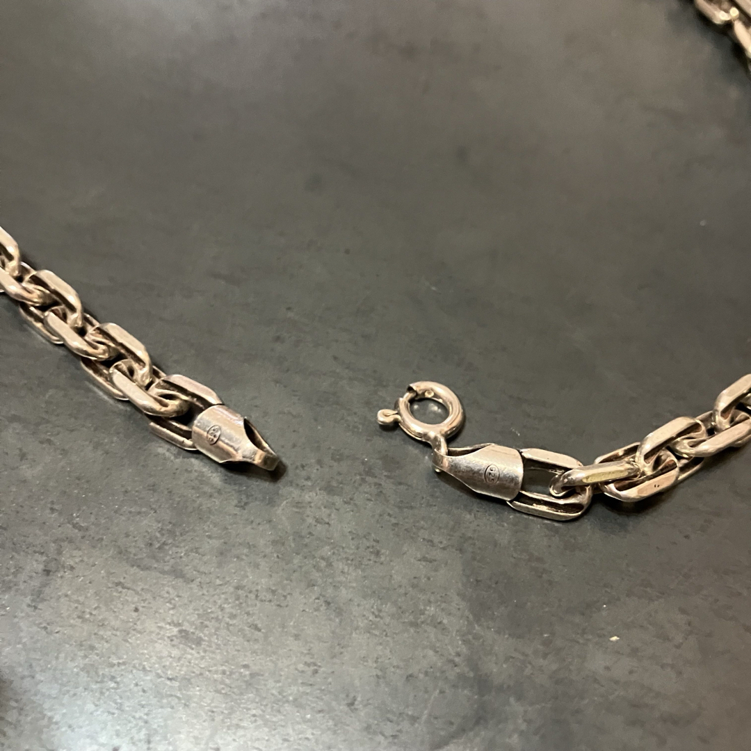 SILVER925 OVAL WIDE NECKLACE/シルバー/ネックレスの通販 by