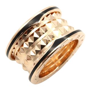 ブルガリ(BVLGARI)のブルガリ BVLGARI B-zero1 ビーゼロワン ロック リング セラミック リング・指輪 ジュエリー K18PG（ピンクゴールド） セラミック メンズ レディース ゴールド系 【中古】(リング(指輪))
