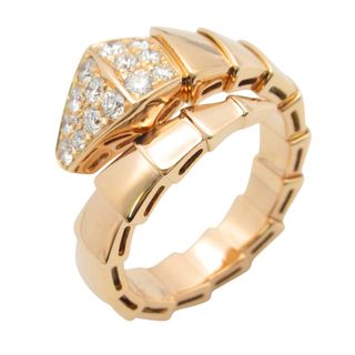 ブルガリ(BVLGARI)のブルガリ BVLGARI セルペンティ L ダイヤ リング リング・指輪 ジュエリー K18PG（ピンクゴールド） ダイヤモンド レディース クリア系 【中古】(リング(指輪))
