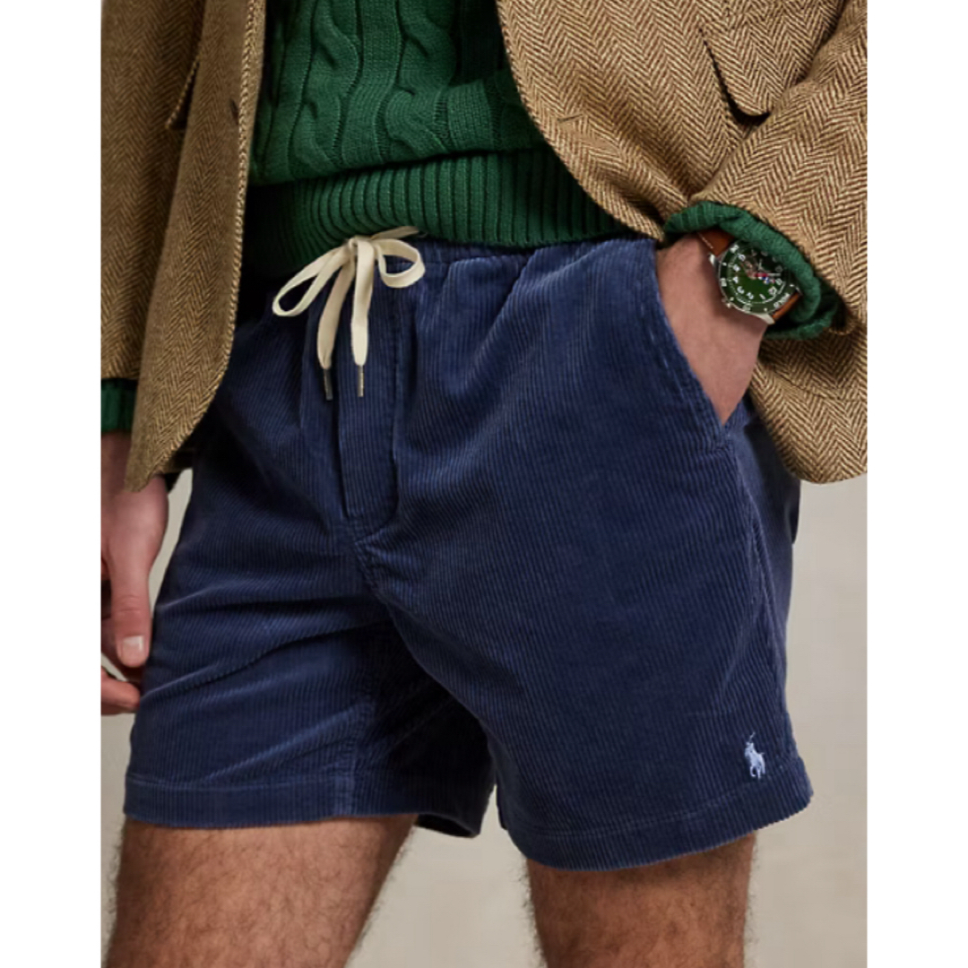 Polo Ralph Lauren ネイビー コーデュロイ ショートパンツ S POLO RALPH LAUREN - POLO RALPH LAUREN コーデュロイショート