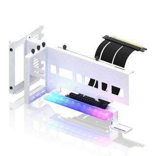 【特価セール】EZDIY-FAB 新しいRGB 垂直 PCIe4.0 GPUブラ(PCパーツ)