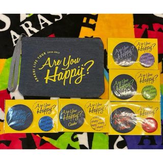 アラシ(嵐)の嵐 アユハピポーチ 缶バッジ(アイドルグッズ)
