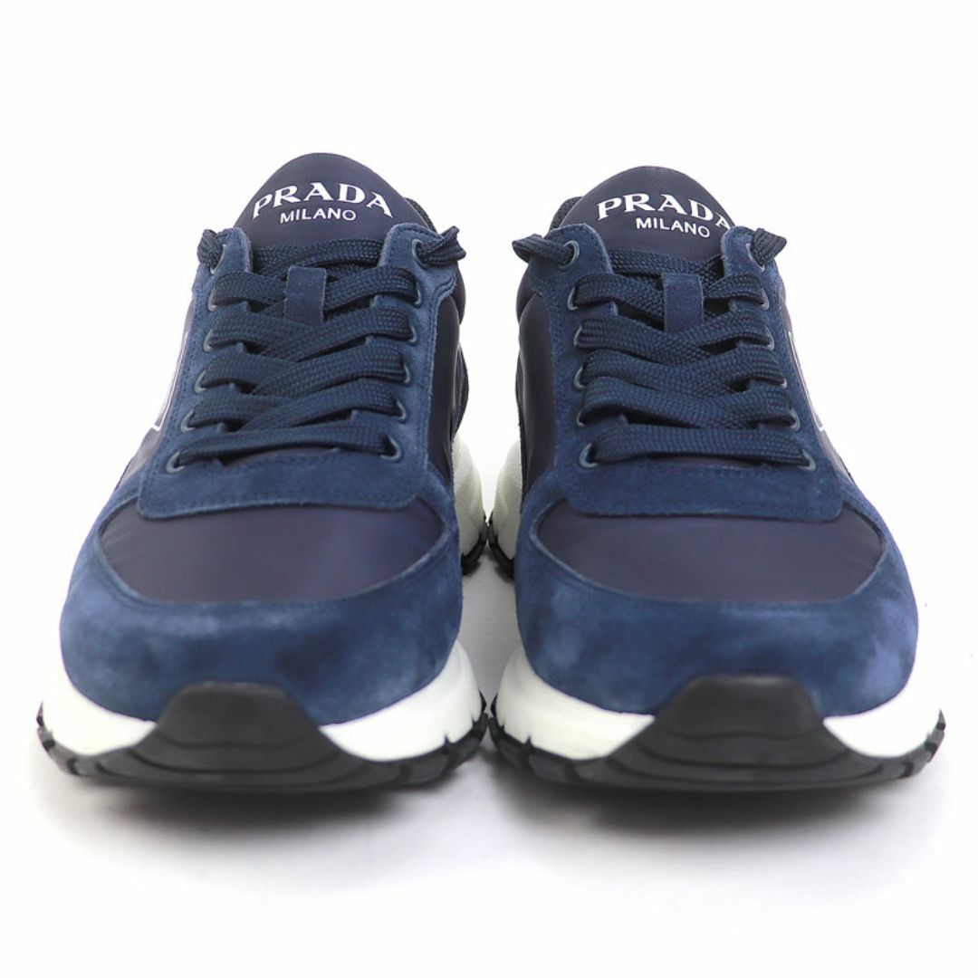 SALE♪【PRADA】スエード トライアングルロゴ スニーカー2EG406 PRADA - 【美品】プラダ【PRADA】Re-Nylon x スエード ロゴ