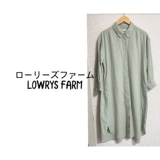 LOWRYS FARM - WEB限定yuwドレスシャツワンピースの通販 by 冷菓