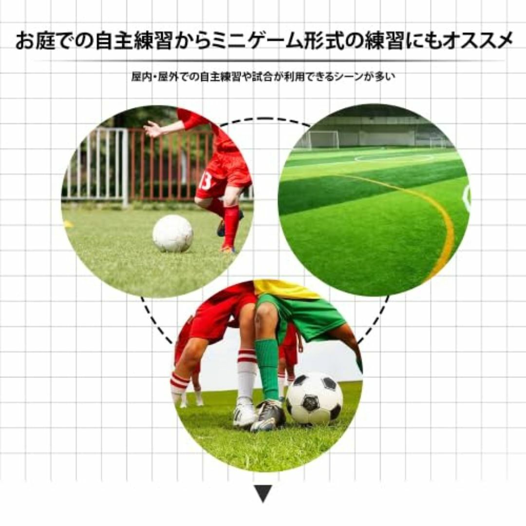 【在庫処分】BTM サッカーゴール フットサルゴール 公式サイズ3m×2m 組み スポーツ/アウトドアのサッカー/フットサル(その他)の商品写真