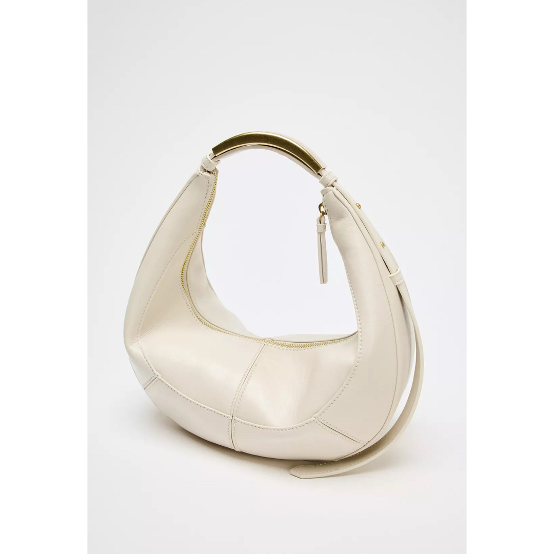 ZARA - 完売品 ZARA メタルハンドル付きオーバルバッグ 新品タグ