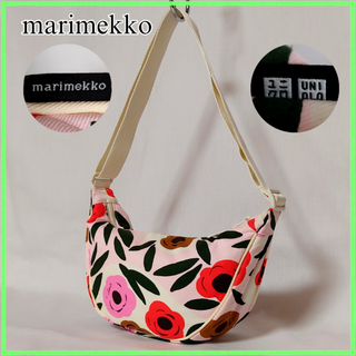 マリメッコ(marimekko)のmarimekko マリメッコ ショルダーバッグ コットン ピンク ユニクロ(ショルダーバッグ)