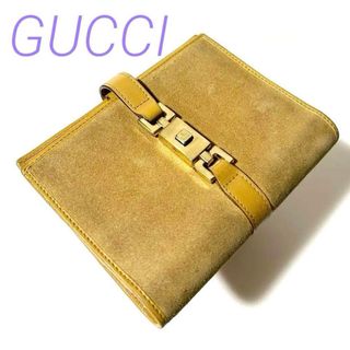 GUCCI - 美品 GUCCI グッチ ジャッキー スエード×レザー 6穴式 手帳カバー