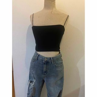 ZARA シルバー ベアトップ 新品タグ付き ビスチェ ザラ チューブ