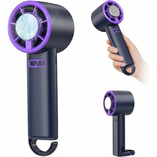 ハンディファン 強力 携帯扇風機 瞬間冷却プレート】 5段階風