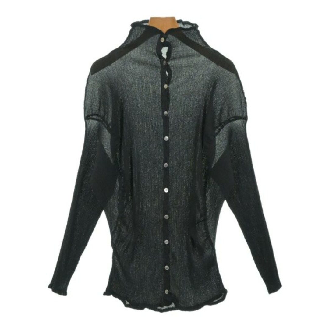 消費税無し ISSEY me MIYAKE 【古着 黒 M ブラウス ミーイッセイミヤケ トップス