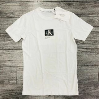 カルバンクライン(Calvin Klein)のカルバンクライン　Tシャツ　半袖　ホワイト　※メンズ サイズS(Tシャツ/カットソー(半袖/袖なし))