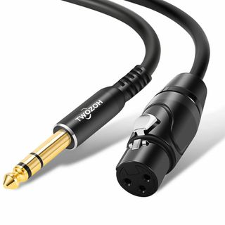【特価商品】Twozoh XLRメスから6.35mm (1/4インチ) オスTR(その他)