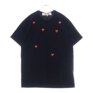 PLAY COMME des GARCONS プレイコムデギャルソン 24SS MANY HEART S/S T-SHIRTS マルチハートプリントTシャツ ブラック AX-T338(Tシャツ/カットソー(半袖/袖なし))
