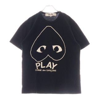 コムデギャルソン(COMME des GARCONS)のCOMME des GARCONS コムデギャルソン 逆さラインハート Playロゴ半袖Tシャツ AZ-T114 ブラック(Tシャツ/カットソー(半袖/袖なし))