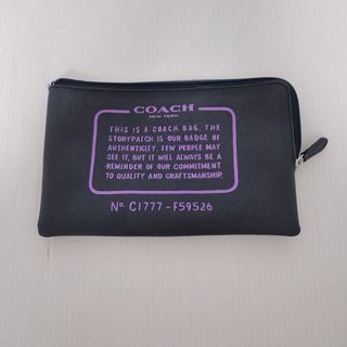 コーチ(COACH)の【中古】 COACH コーチ ポーチ F59526/SVM65 №C1777-F59526 ネイビー 紺 小物入れ バッグインバッグ 整理整頓 ファッション小物（EA18）(ポーチ)