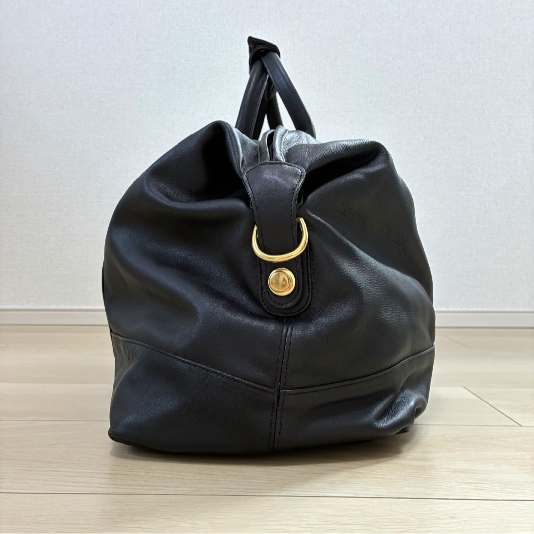 極美品】コーチ ボストンバッグ 2way 本革メンズ ブラック