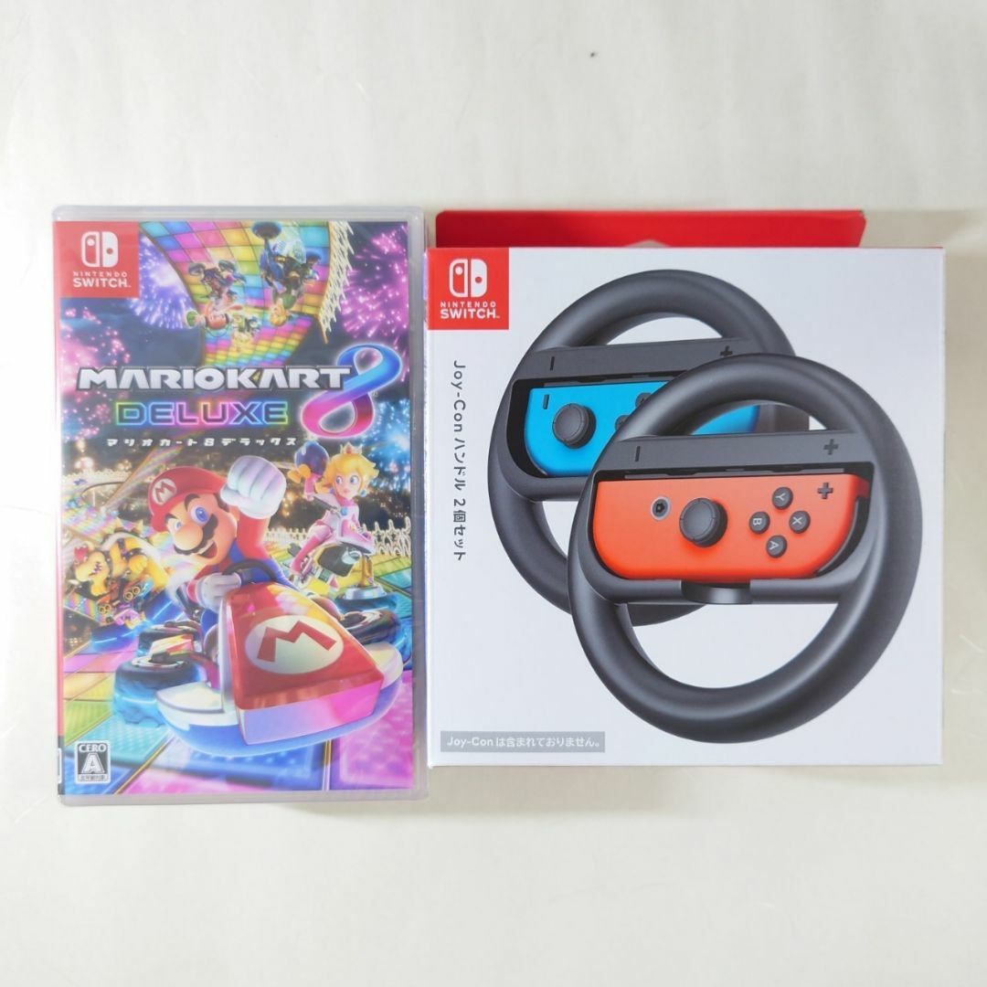 Switch マリオカート8 + ジョイコンハンドル セットの通販 by