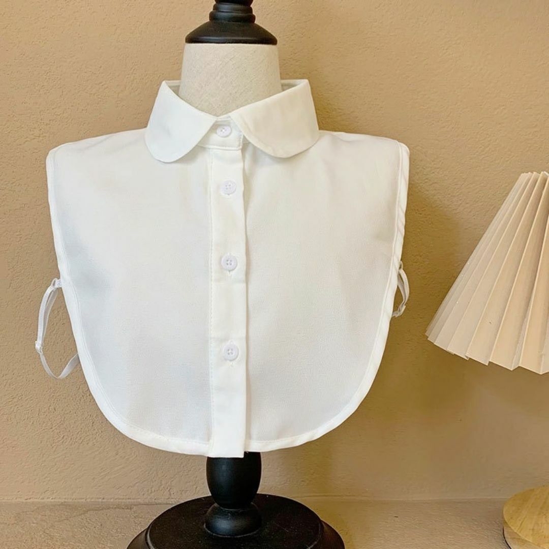 ブラウス つけ襟 取り外し可能 ホワイト シンプル かわいい 丸襟 レディースのトップス(その他)の商品写真