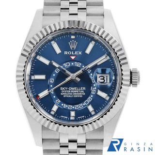 ロレックス(ROLEX)のロレックス スカイドゥエラー  326934 ブルー 5列 ジュビリーブレス ランダム番 メンズ 中古 腕時計(腕時計(アナログ))