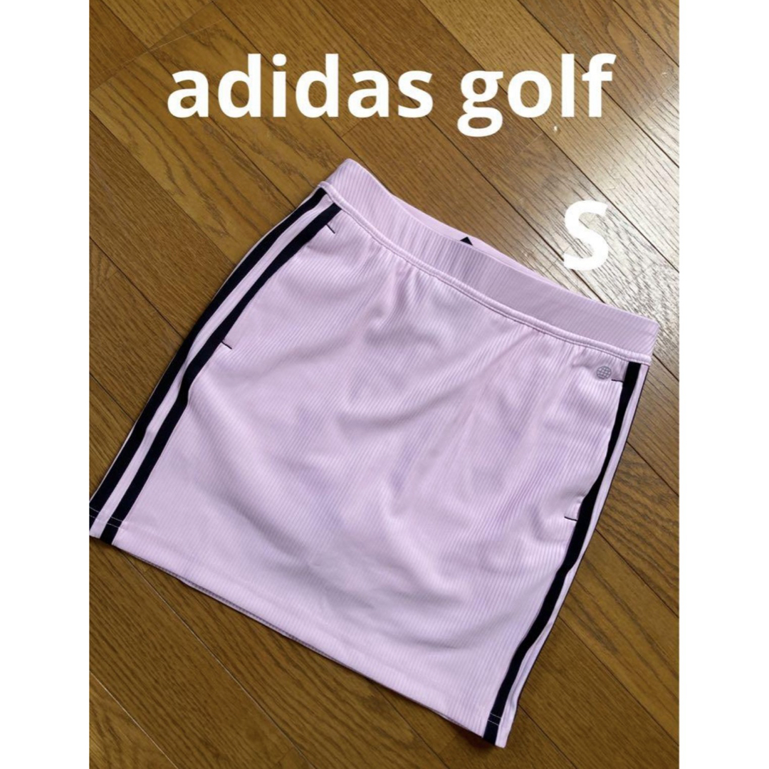 adidas(アディダス)のadidas golfスカート　ピンクS 新品 スポーツ/アウトドアのゴルフ(ウエア)の商品写真