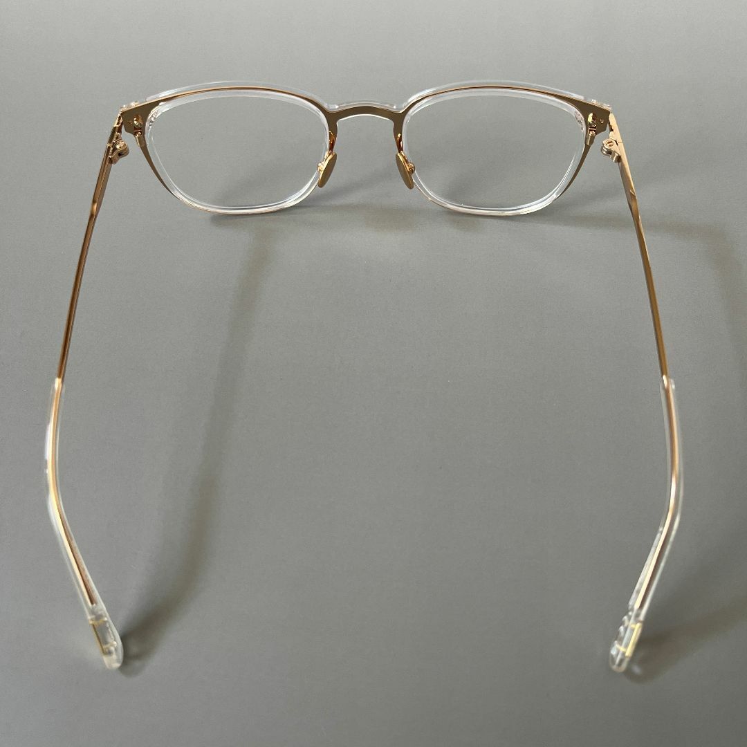 トムフォード メガネ アジアンフィット ウェリントン クリア ゴールド 金 透明 TOM FORD EYEWEAR - トムフォード メガネ アジアンフィット