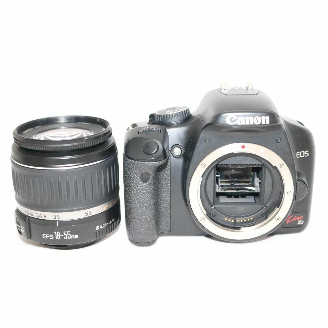 Canon EOS Kiss X2/スマホ転送OK/入門用一眼レフ スマホ転送OK☘️ Canon EOS Kiss X2 レンズキット 初心者 軽量