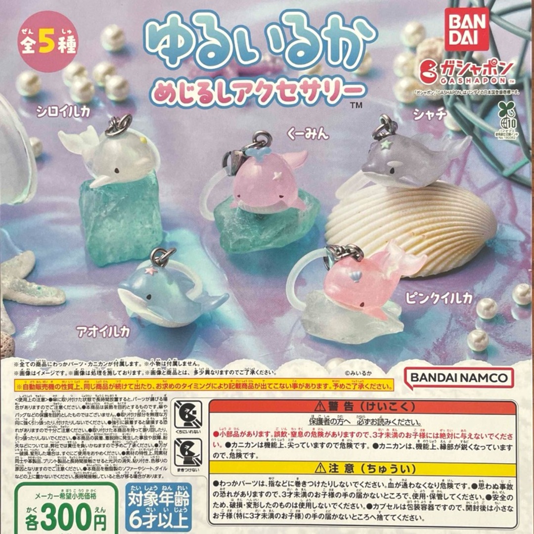 ゆるいるか めじるしアクセサリー 全5種セット エンタメ/ホビーのコレクション(その他)の商品写真