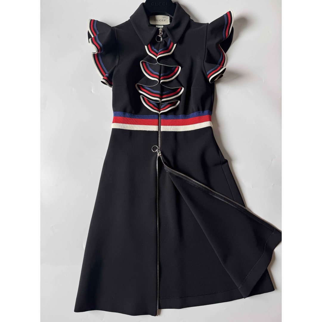 極美品】グッチ ワンピース ノースリーブ ロング ブラック