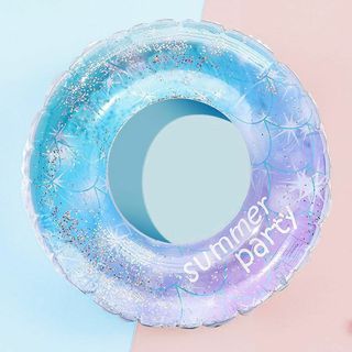 浮き輪 うきわ フロート O型 キラキラ 夏休み 空気入れ スイミング かわいい(その他)