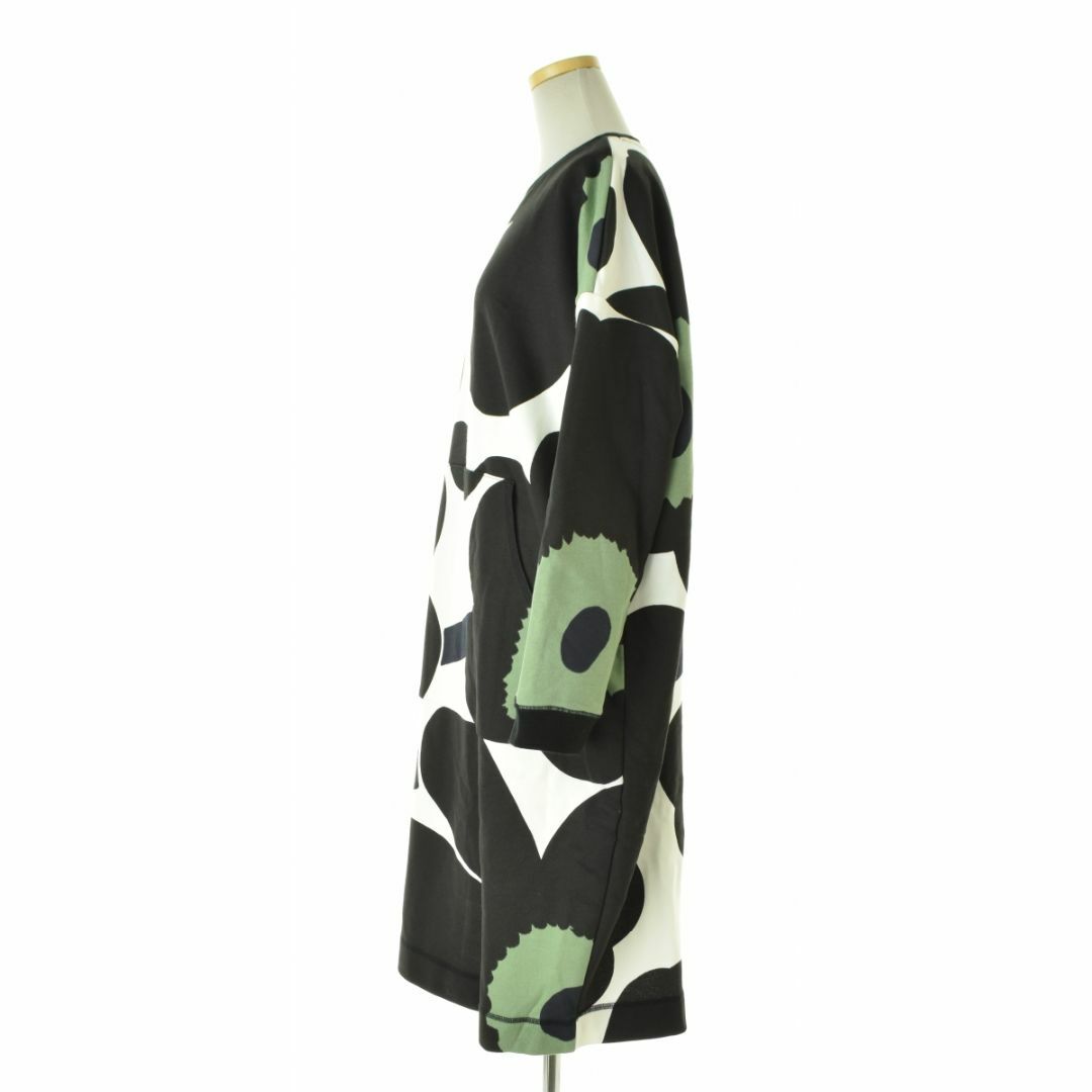☆美品☆marimekko 長袖ロングワンピース　ウニッコ柄　マキシ丈　レーヨン 美品 marimekko マリメッコ 長袖ロングワンピース ウニッコ柄