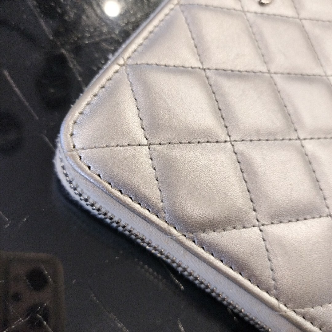 CHANEL シャネル マトラッセ ラウンドファスナー 長財布
