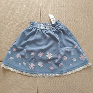 アクシーズファムキッズ(axes femme kids)の新品★アクシーズファムキッズ★デイジー柄フレアスカパン★120cm(スカート)