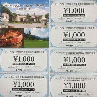 ベルーナグループ　株主優待券　6,000円分(その他)