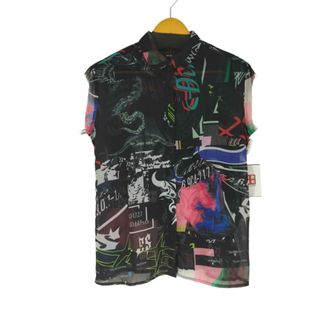 ディーゼル(DIESEL)のDIESEL(ディーゼル) 総柄 ノースリーブシアーシャツ レディース トップス(シャツ/ブラウス(半袖/袖なし))