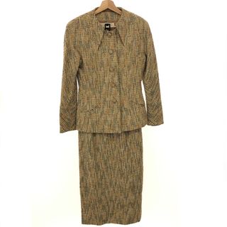 ニナリッチ(NINA RICCI)の良好 NINA RICCI ニナリッチ  セットアップ サイズ:7  ベージュ ツイード レディース 　240001149072(セット/コーデ)