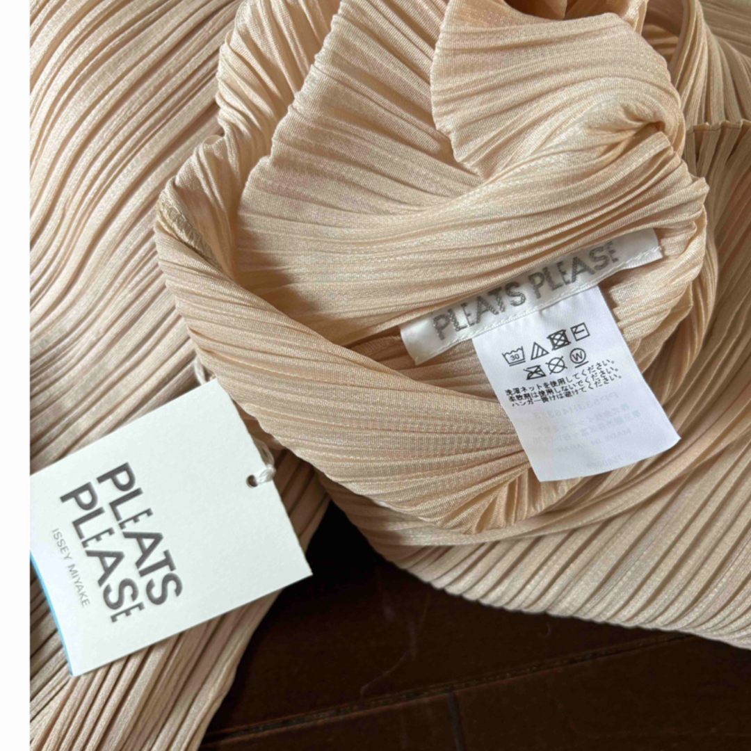 PLEATS PLEASE ISSEY MIYAKE(プリーツプリーズイッセイミヤケ)のプリーツプリーズ LEAPワンピースLIGHT BEIGE 3 レディースのワンピース(ロングワンピース/マキシワンピース)の商品写真