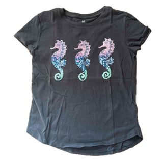 スパンコールTシャツ＊タツノオトシゴ＊gap kids