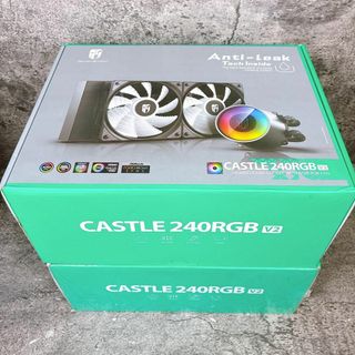 CASTLE 240RGB V2 簡易水冷型CPUクーラー　2個(PC周辺機器)
