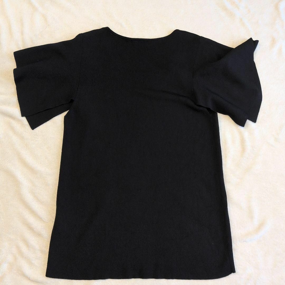 Theory luxe(セオリーリュクス)のセオリーリュクス　袖スリット　 ニット　ネイビー レディースのトップス(ニット/セーター)の商品写真