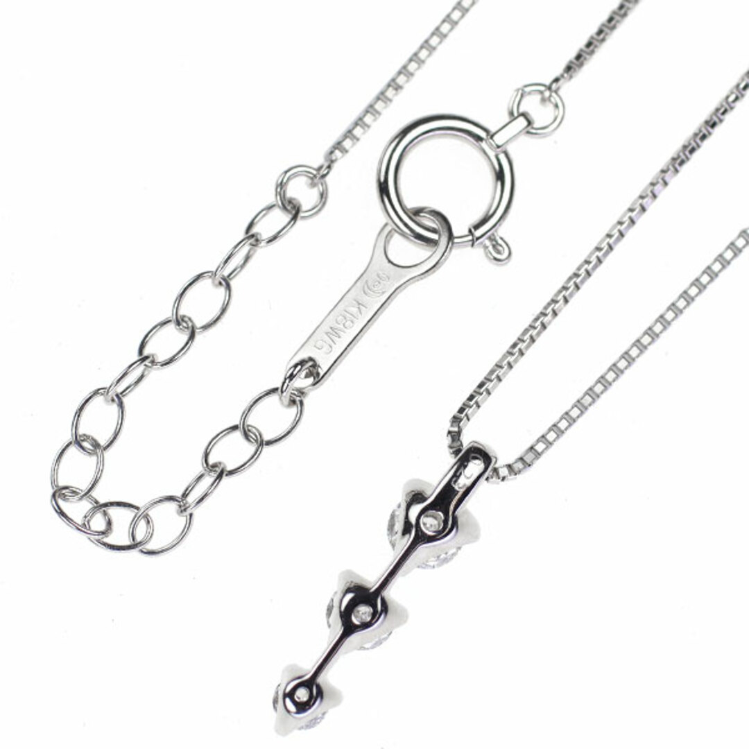 TASAKI - 田崎真珠 K18WG ダイヤモンド ペンダントネックレス