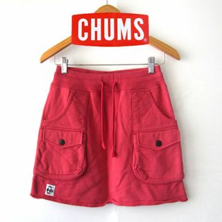 CHUMS - 美品　CHUMS／チャムス★　スウェット　ミニスカート　赤　M
