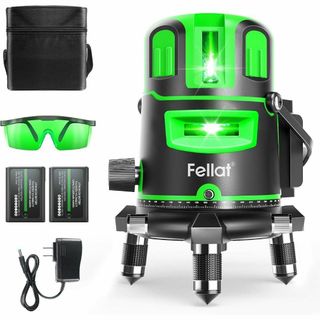 レーザー墨出し器⭐️5ライン グリーンレーザー 墨出しレーザー 高精度 自動補正(工具/メンテナンス)