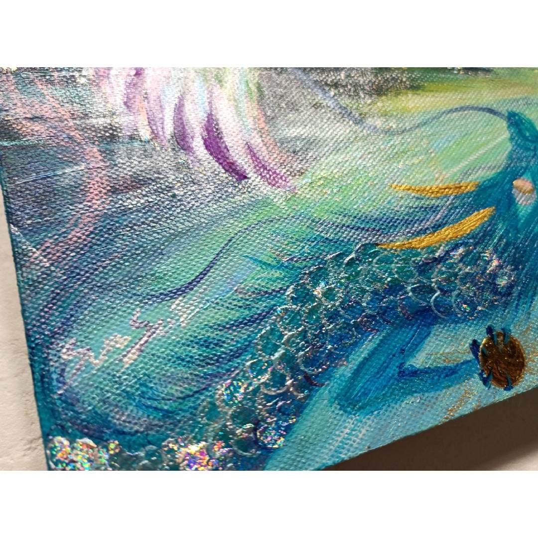【高知インター店】 風水波動アート＊to the first〜OUNIVERSE〜龍と鳳凰 一つにの 絵画