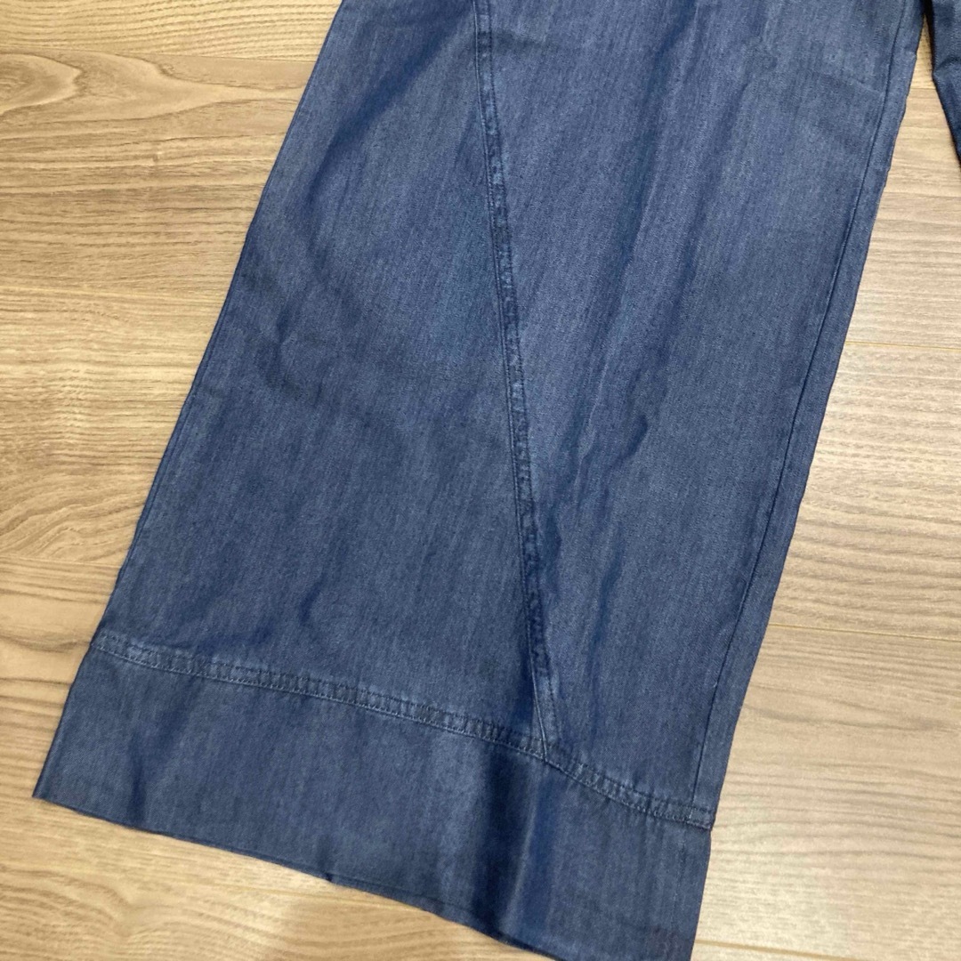 ★新品未使用★ワイドパンツ テンセルパンツ ブルー レディースのパンツ(カジュアルパンツ)の商品写真