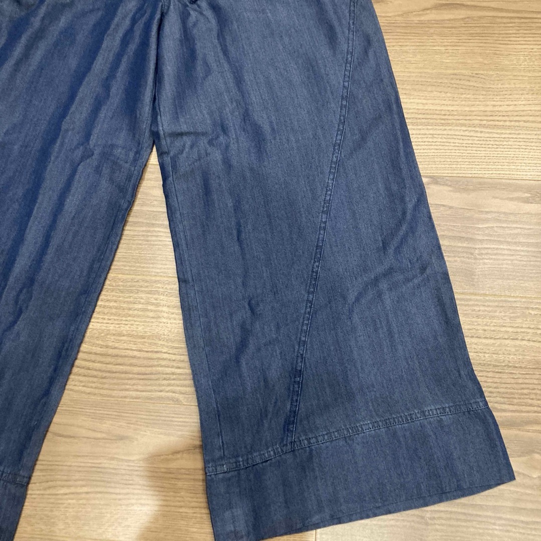 ★新品未使用★ワイドパンツ テンセルパンツ ブルー レディースのパンツ(カジュアルパンツ)の商品写真
